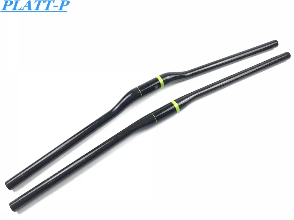 PLATT-велосипедный руль из углеродного волокна Зеленый для горного велосипеда