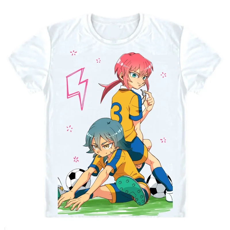 Футболки Inazuma Eleven GO 2 Chrono Stone многостильные рубашки с коротким рукавом Irebun Tenma Matsukaze