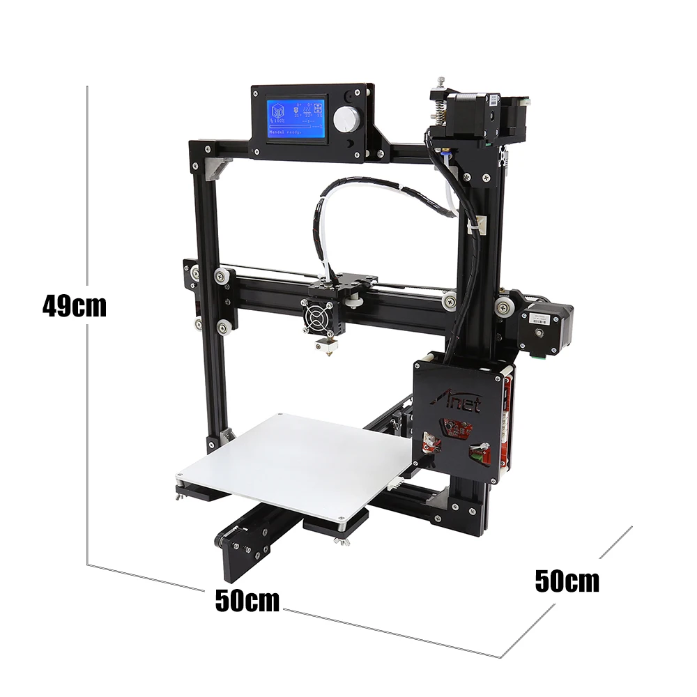 2018 дешевые 3D принтеры Anet A2 DIY принтер комплект с автоматическим выравнивающим