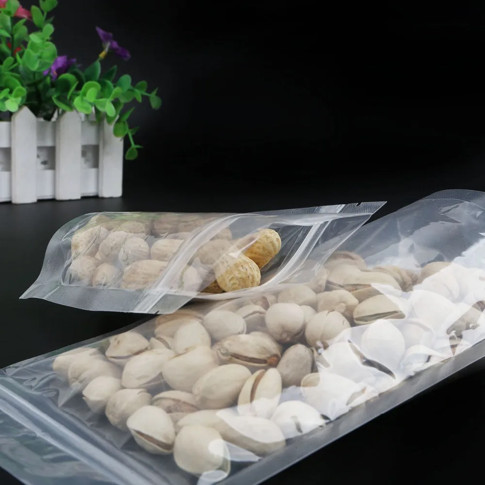 Прозрачные Ziplock мешки с замком на молнии упаковка для хранения продуктов питания