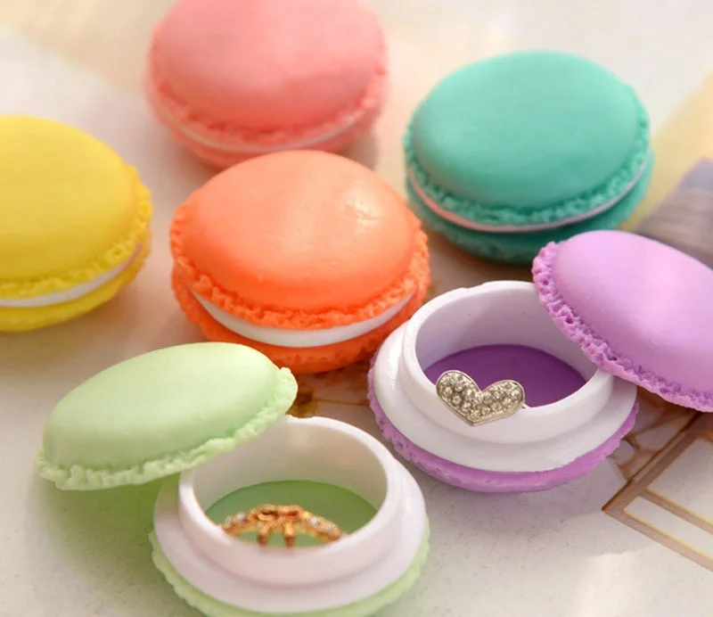 6 шт./компл. коробка для хранения наушники Mini SD карты Macarons сумка Box Дело