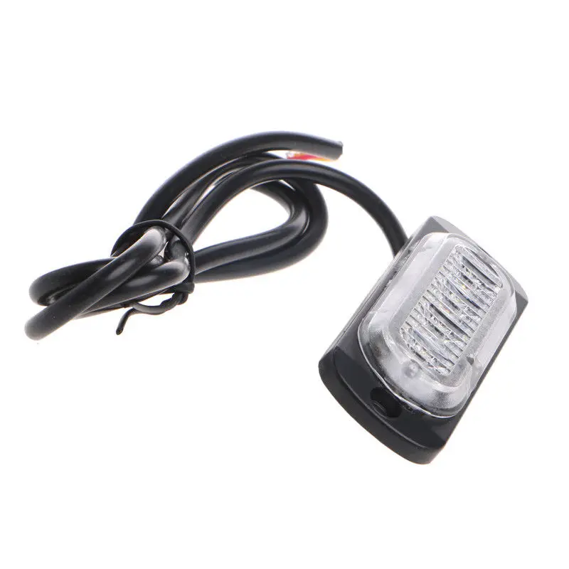 Ультра тонкий 4-светодиодный Предупреждение аварийного мигающий свет мерцающий