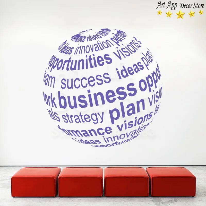 Хорошее качество новый дизайн глобальный план бизнеса Настенная Наклейка