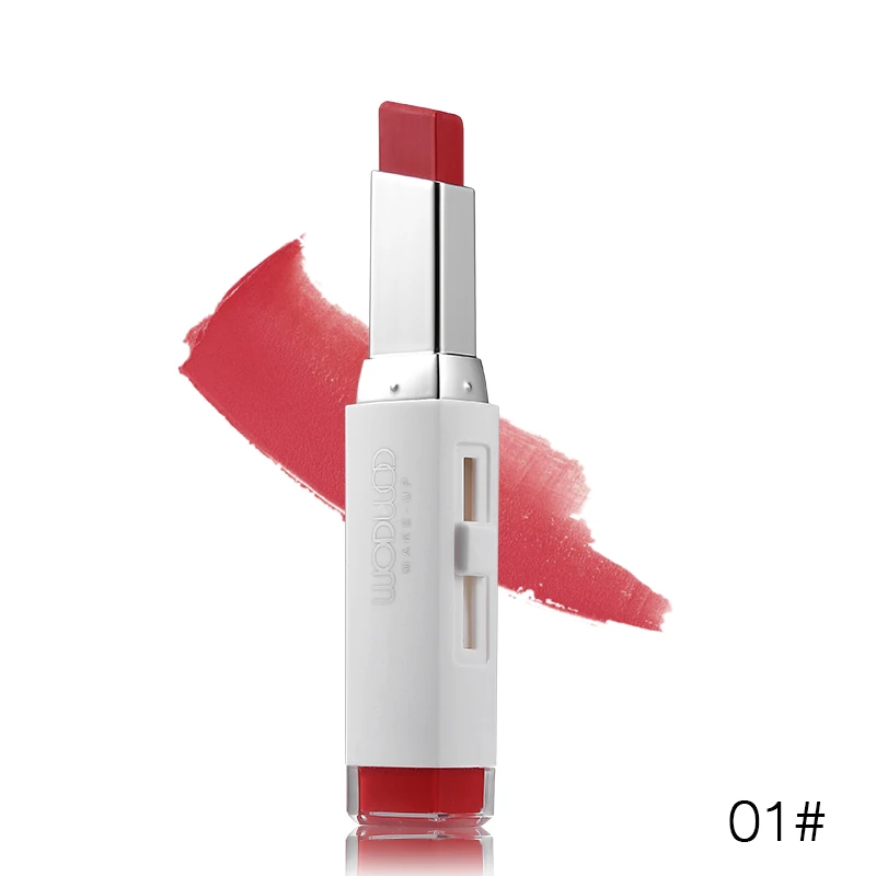 01 single color Wodwod Макияж для губ, брендовый, двойной цвет, 3D помада, два тона, помада для губ, карандаш для губ - Цвет: 01 single color