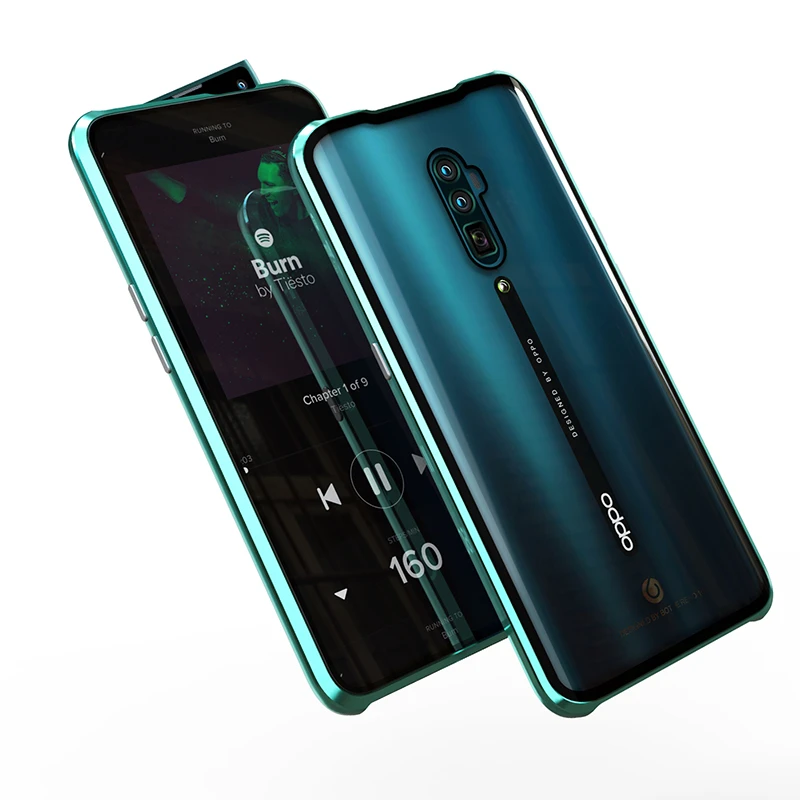 360 полный защитный чехол для OPPO Reno 10X Zoom 10 металлический магнитный бампер передний сенсорный задний стеклянный чехол OPPO Reno 10X Zoom чехол s