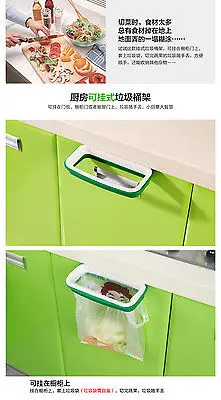 Лучшая цена цвет случайный подвесной держатель для мусорных мешков вешалка