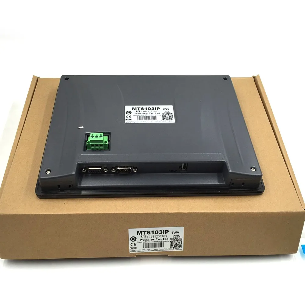 10 1 дюймов Сенсорная панель дисплей HMI MT6103IP Weinview TFT 1024*600 Замена TK6100i TK6102i