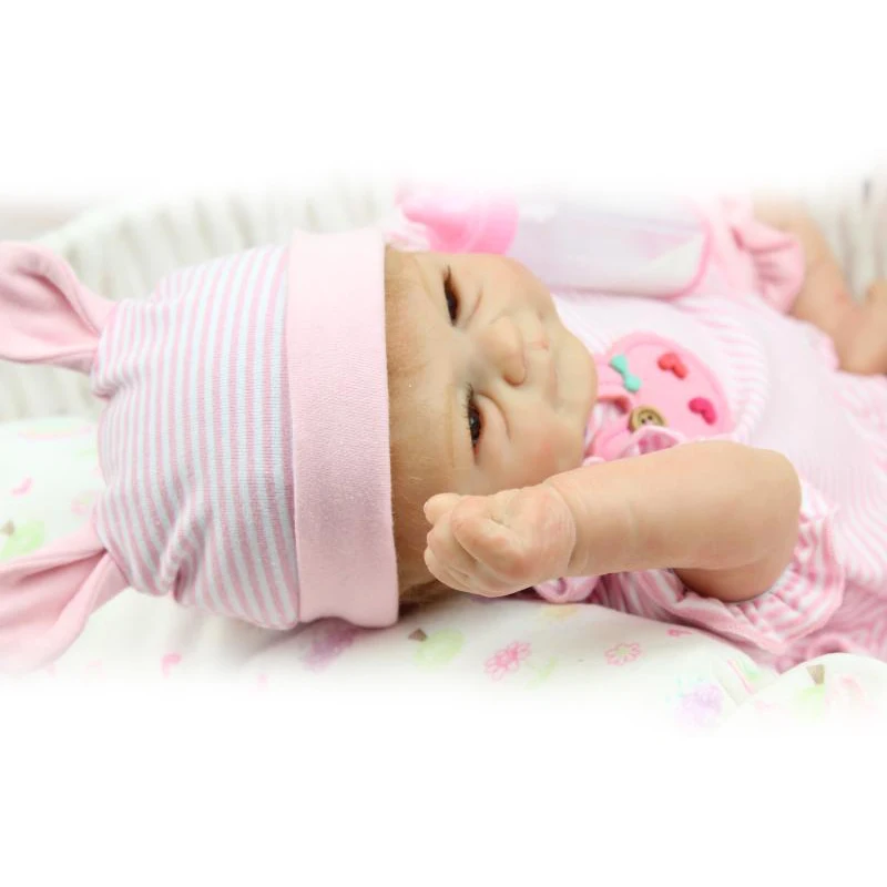 NPK Мягкая силиконовая детская кукла-Реборн ручная работа Реалистичная девочка 18