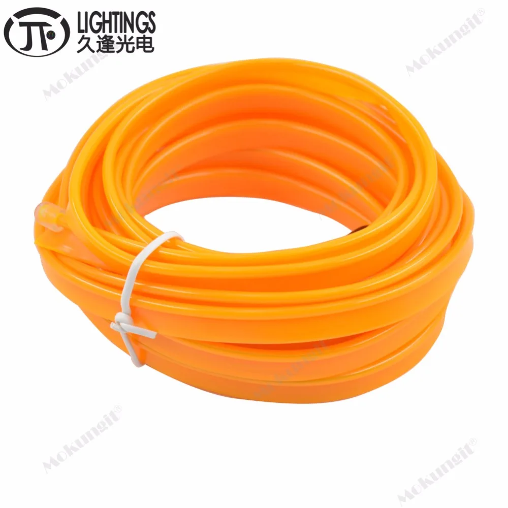 10 шт. видов цветов Стайлинг автомобиля 5 м Гибкий неоновый свет светящийся EL wire