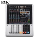 EYK EC80P 8-канальный 4 моно 2 стерео усилитель мощности аудио микшера 2x550 Вт 99DSP эффекты USB Bluetooth-совместимая сценическая DJ консоль