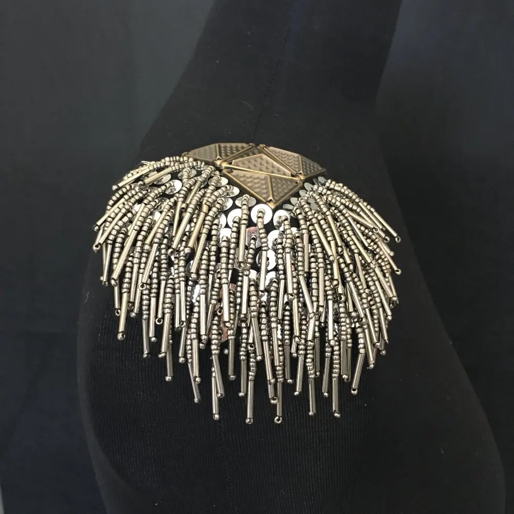 Ручная работа A61BC 1 шт. epaulette ювелирные изделия кисточкой плечевая Брошь epaulet/epolettes показать выполнения аксессуары/pin
