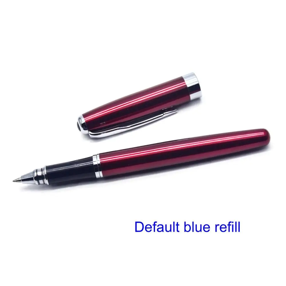 Red Pen-Blue ink CCCAGYA A201 китайский стиль многоцветный металлический корпус гелевая ручка. Канцелярские принадлежности для офиса и школы, 0,5 мм наконечник для письма металлические подарки ручка - Цвет: Red Pen-Blue ink