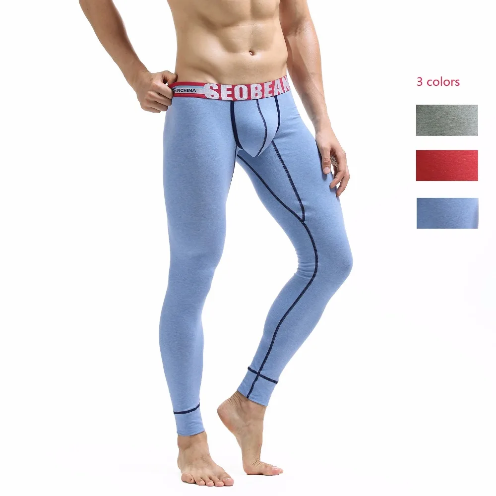 

New men's long johns separate thick tight themal underwear autumn and winter legging long johns 3 colors