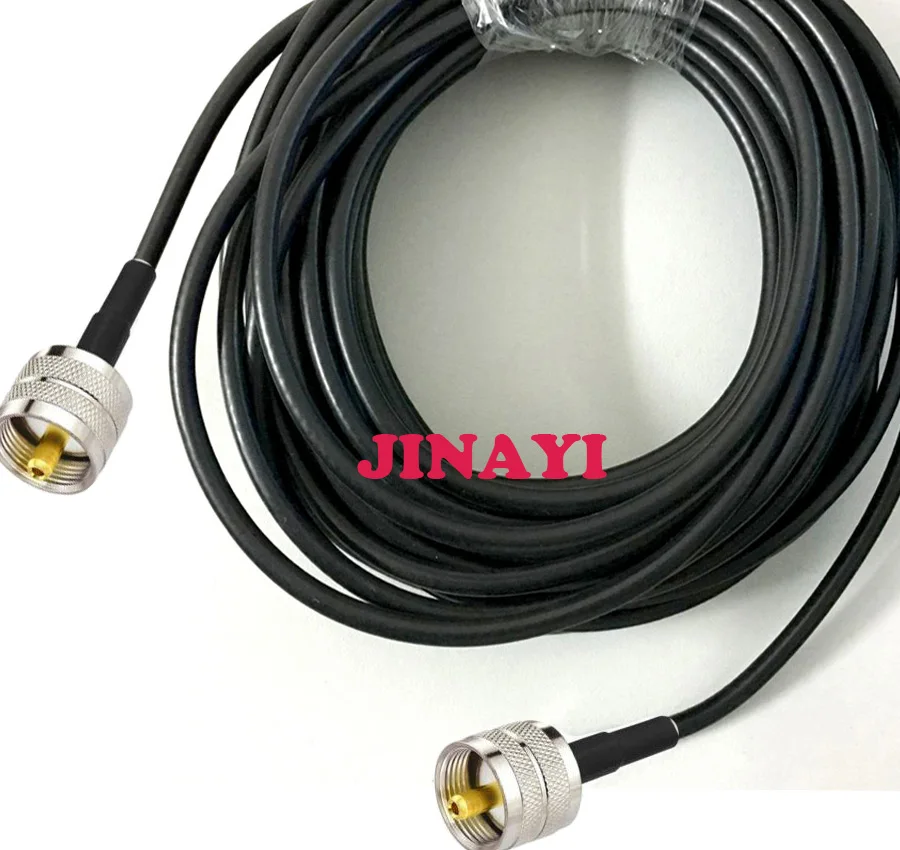 1 м 3 10 20 50 RG58 коаксиальный кабель UHF штекер к RF адаптер Ом|uhf male connector|cable 20muhf connector |