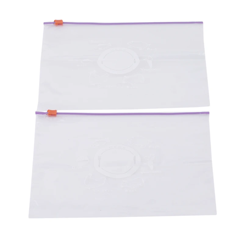 10 шт./компл. многоразовый пластиковый пакет на молнии для замораживания и нагрева