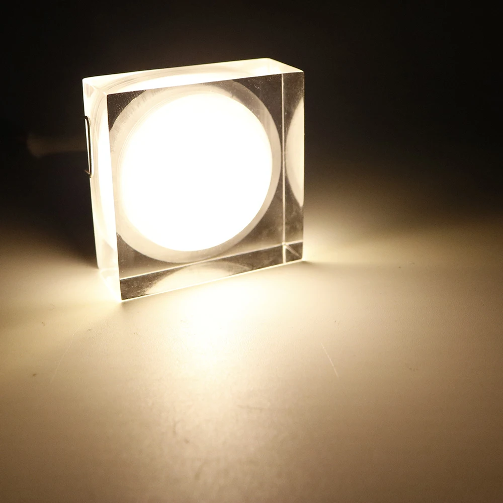 Квадратный светильник + светодиодный прожектор 1 Вт 3 110 В 220 для гостиной отеля IQ 4