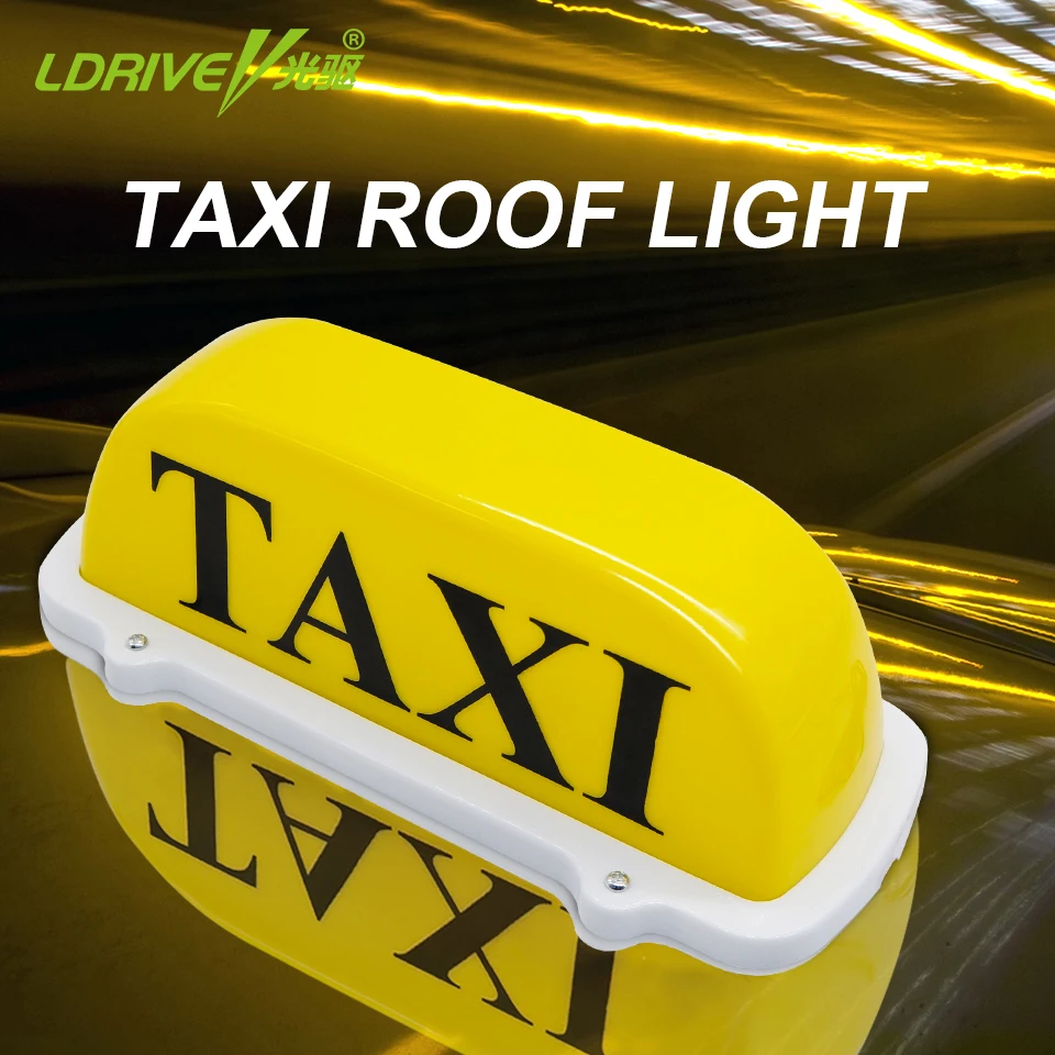 LDRIVE 12V значок такси светодиодный желтый магнит такси/Cab свет водонепроницаемый