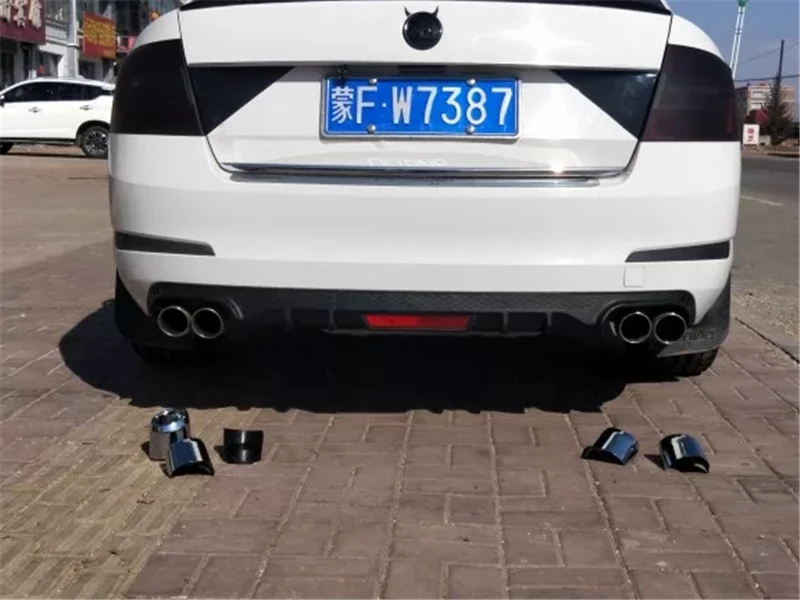 4 отверстия большой задний спойлер для Volkswagen SKODA Octavia по задний спойлер на багажник бампер губ крылья задний спойлер