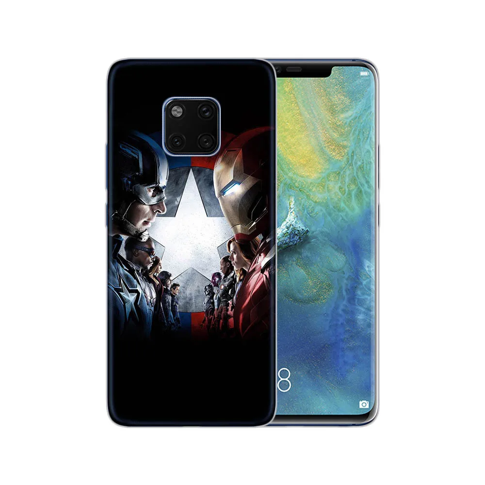 Spiderman Soft Silicone Case For Huawei Mate 20 Pro Cases Transparent Silicon Phone Mate20 Cover Coque Capa |
