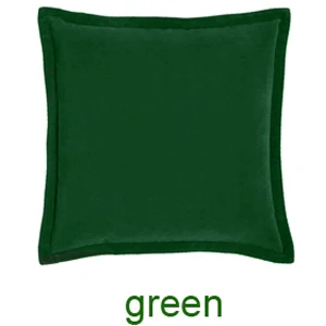 12 green ESSIE HOME модная цветная Высококачественная тонкая бархатная наволочка для подушки, чехол для подушки, окантовка, подушка с бахромой, фланцевая подушка - Цвет: 12 green