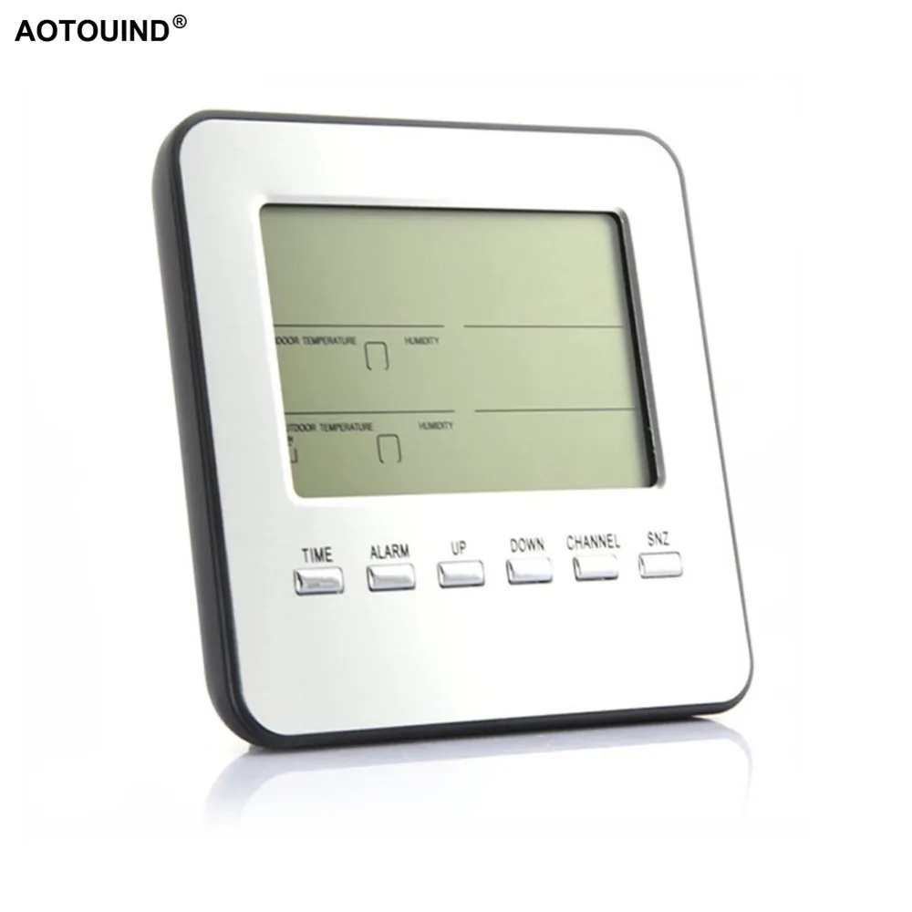 Цифровая метеостанция AOTOUIND # T04 с 3 датчиками и радиочастотной связью|weather station|digital