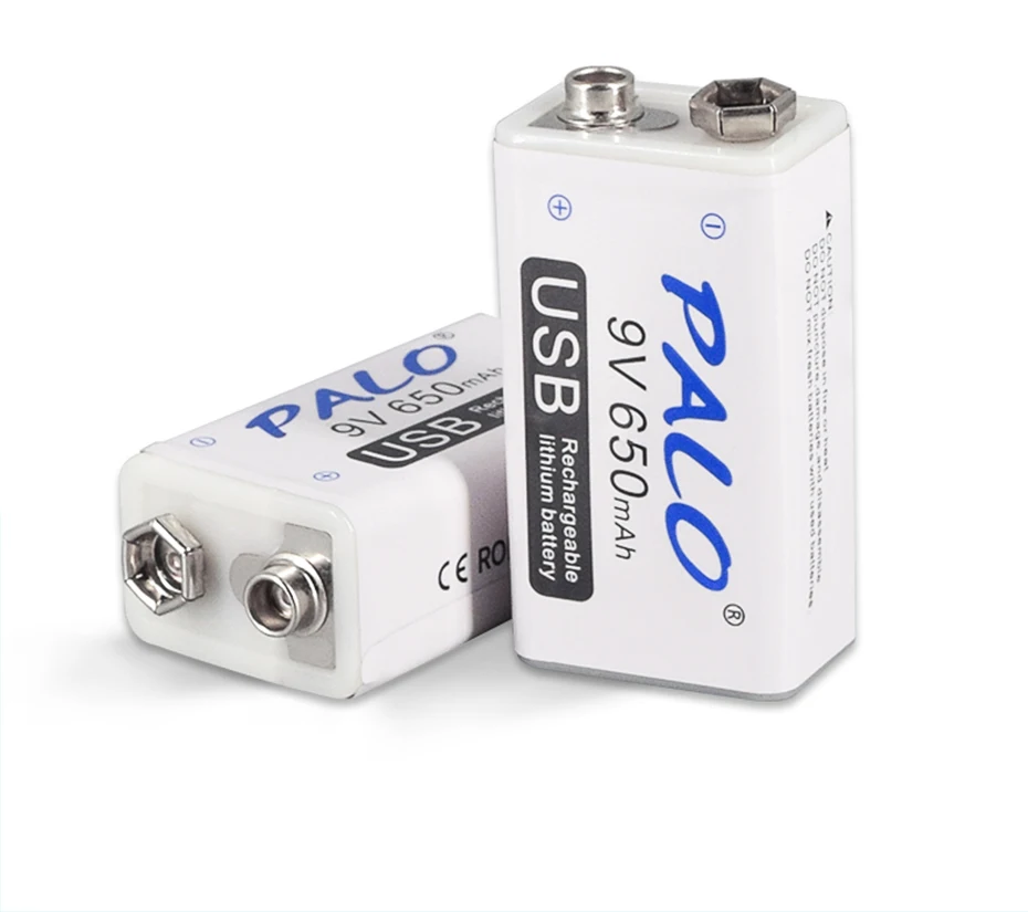 PALO 9v 650mah батарея USB 9В литий-ионная литиевая батарея аккумуляторная батарея 6f22 батарея для микрофон Пульт дистанционного управления