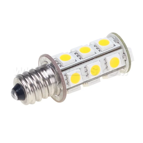 18LED 5050SMD E12 светодиодных фар для авто лампы 12V 24V белого цвета/теплый белый 3 Вт
