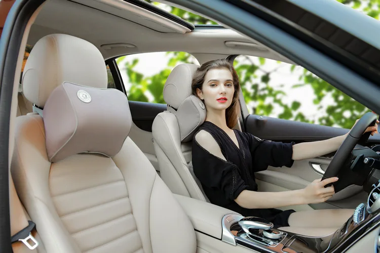 Высококачественная 3D Автомобильная подушка для шеи с эффектом памяти, подголовник для автомобиля, подушка для шеи