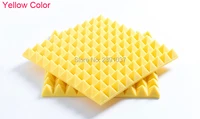 30pices 50x50cm yellow acoustic foam industrial grade open cell acoustic absorption foammelamine acoustic soundproofing