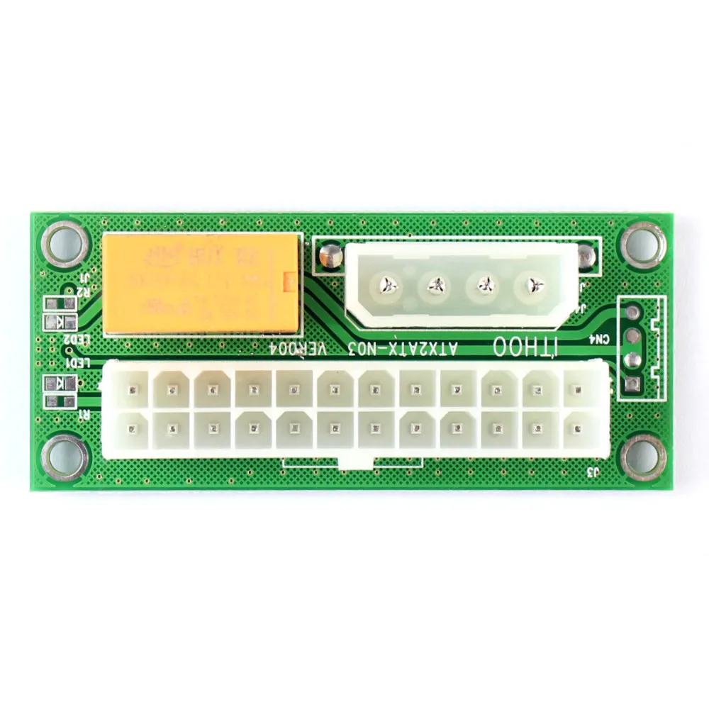 ATX 24Pin к Molex 4Pin Dual PSU источник питания синхронизация стартер удлинитель Кабель