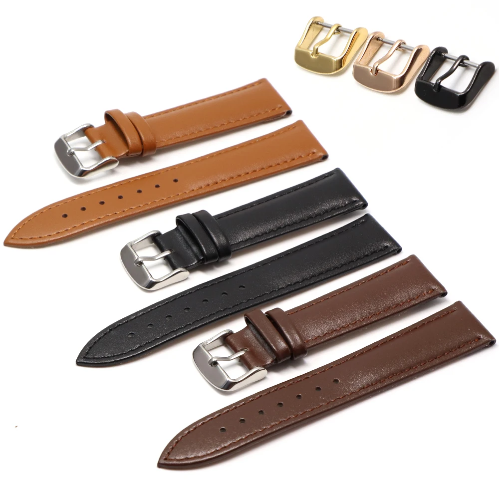 Подходит для кожаных часов Tissot Longines DW Универсальный Seiko gear samsung S2 S3 huawei gt ремешок