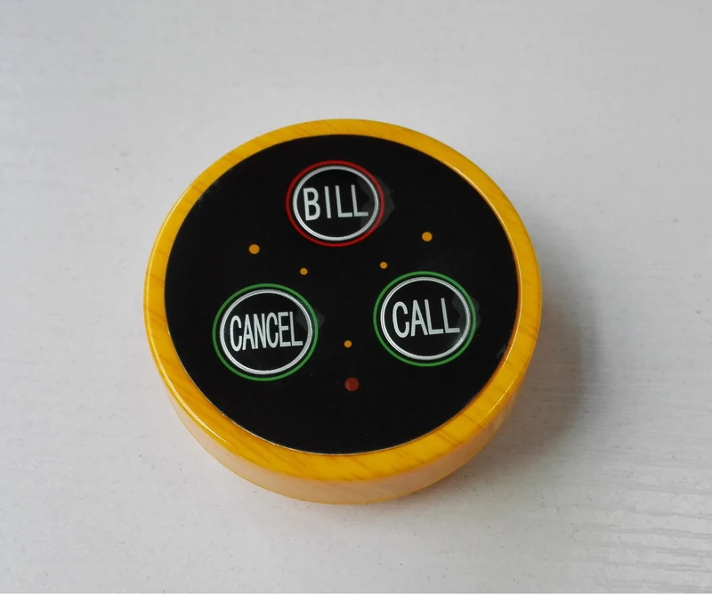 Кнопка для гостевого вызова один красный часы с 15 пейджерами ресторанного