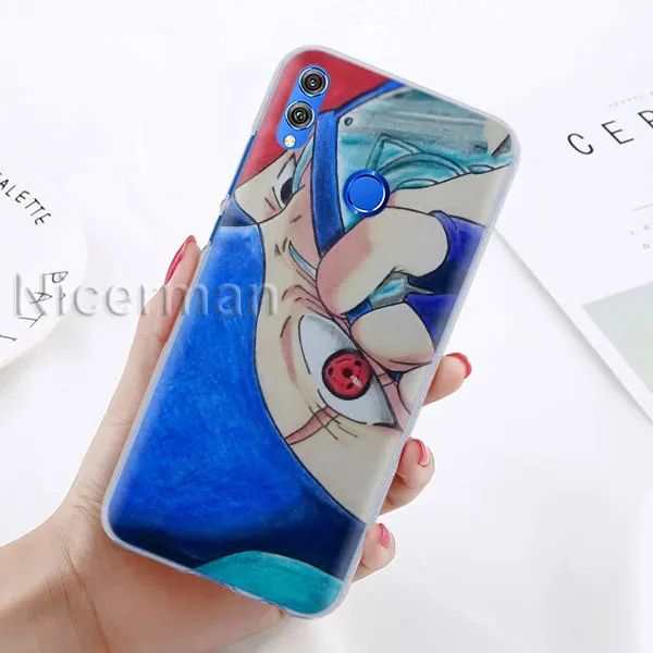 A-01 Чехол для телефона для Honor Y9 Y7 Y5 Y6 Y9 Honor 10 20 Lite 8X 8A Play прозрачный Чехол аниме Наруто Хатаке Какаши - Цвет: A-01