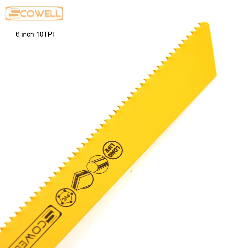 30% OFF 6 inch Bi-metal Reciprocating Saw Blade 10TPI Machine Sabre Blades | Инструменты