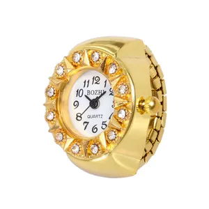 2019 дешевые кварцевые аналоговые часы с циферблатом, креативные стальные крутые эластичные кварцевые часы с кольцом на палец, высококачественные часы, Прямая поставка