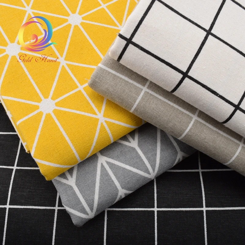 Хлопчатобумажная льняная ткань с принтом для лоскутного шитья стегания сделай