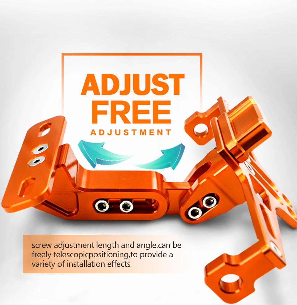 Алюминиевая рама для номерного знака мотоцикла с регулируемым углом 990