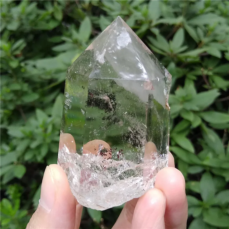 Natural Phantom Wand Healing Ghost Quartz Point Meditation Chakra Clear | Дом и сад