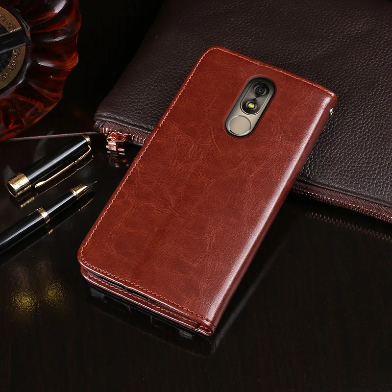 Кожаный защитный чехол книжка iTien с магнитной подставкой для Cubot Note S Plus Power R9 из