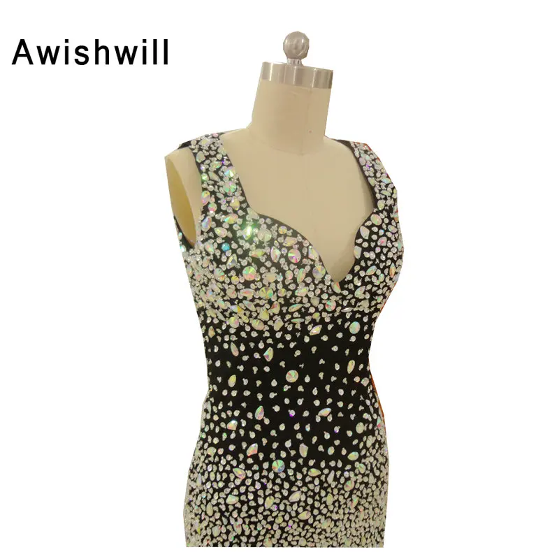 Модные шифоновые длинные вечерние платья с открытой спиной и разрезом спереди 2020