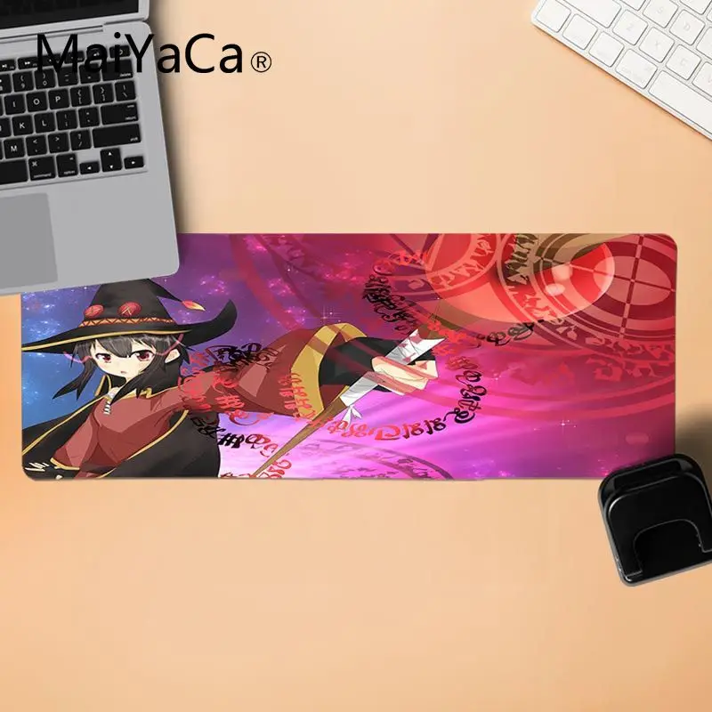 Большой коврик для мыши красивое аниме MaiYaCa Megumin Mahou Shoujo Anime компьютерный