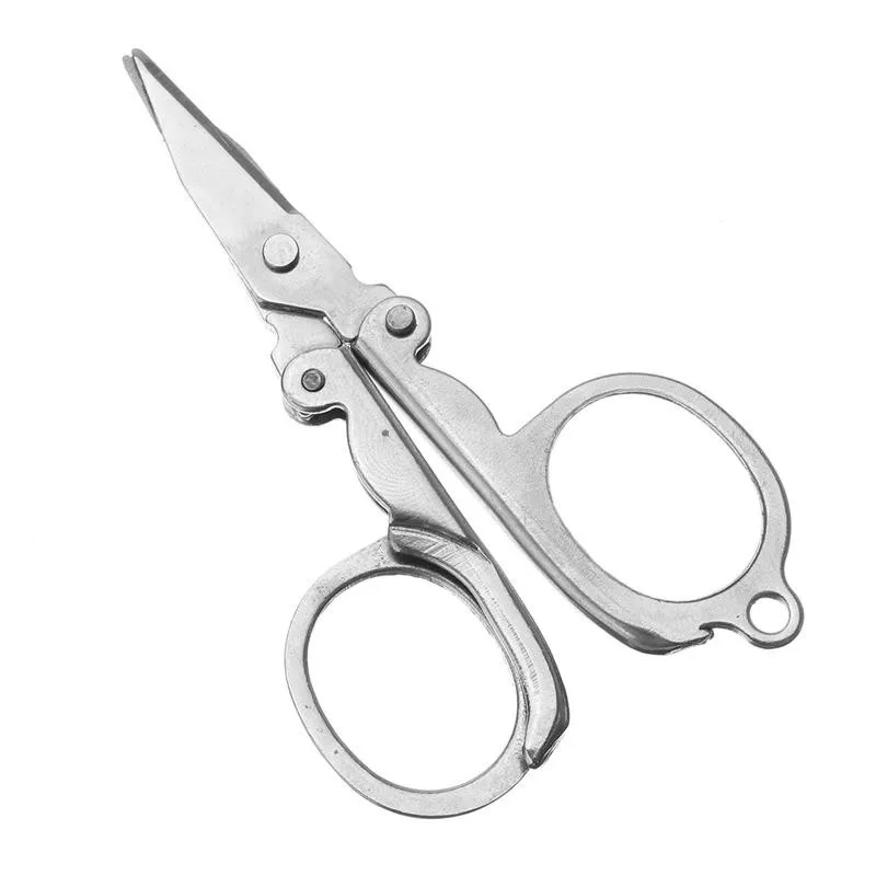Edc из нержавеющей стали для путешествий Мини маленький карманный инструмент первой помощи гаджет tesoura складные ножницы