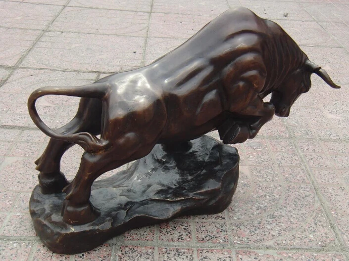 Бык бронзовые ремесла украшения для дома зарядка бык | Дом и сад