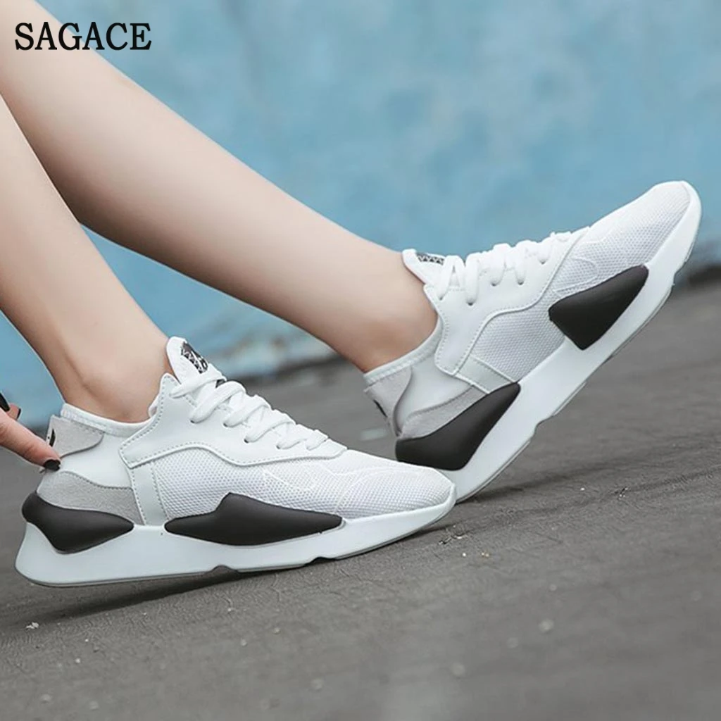 Женские уличные спортивные туфли SAGACE сетчатые дышащие кроссовки с