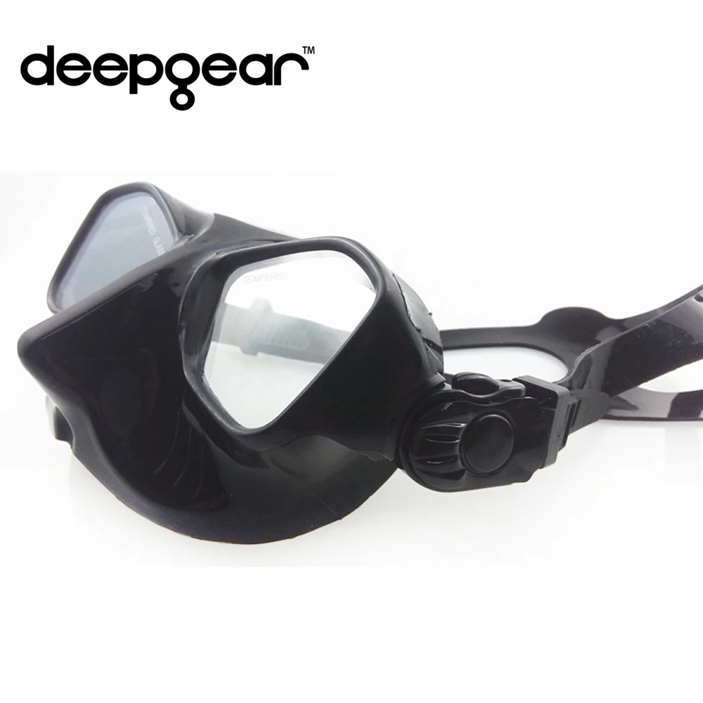 DEEPGEAR маска для подводной охоты и дайвинга с низким объемом силиконовая верхнее