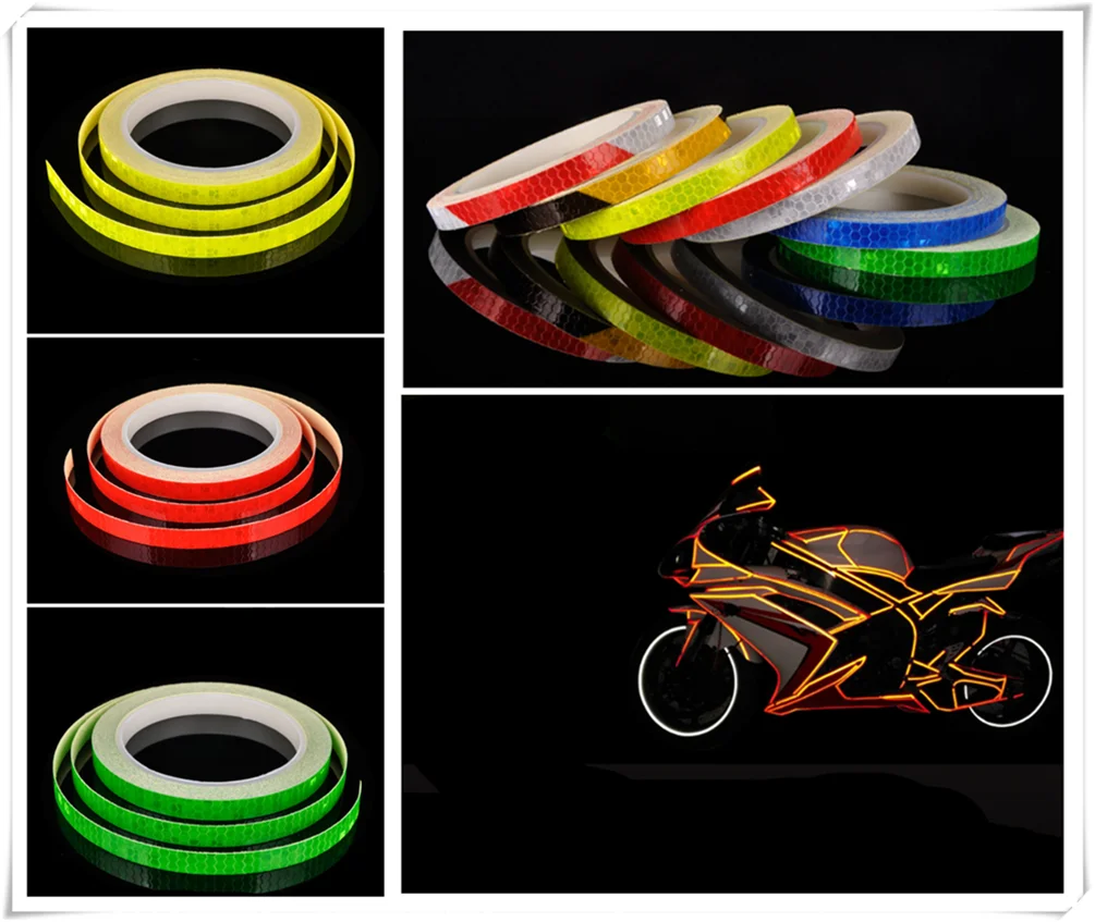 Motorcycle accessories bicycle car reflective tape sticker warning strip for HONDA CBR1000RRFIREBLADE CBR1000RR FIREBLADE | Автомобили и