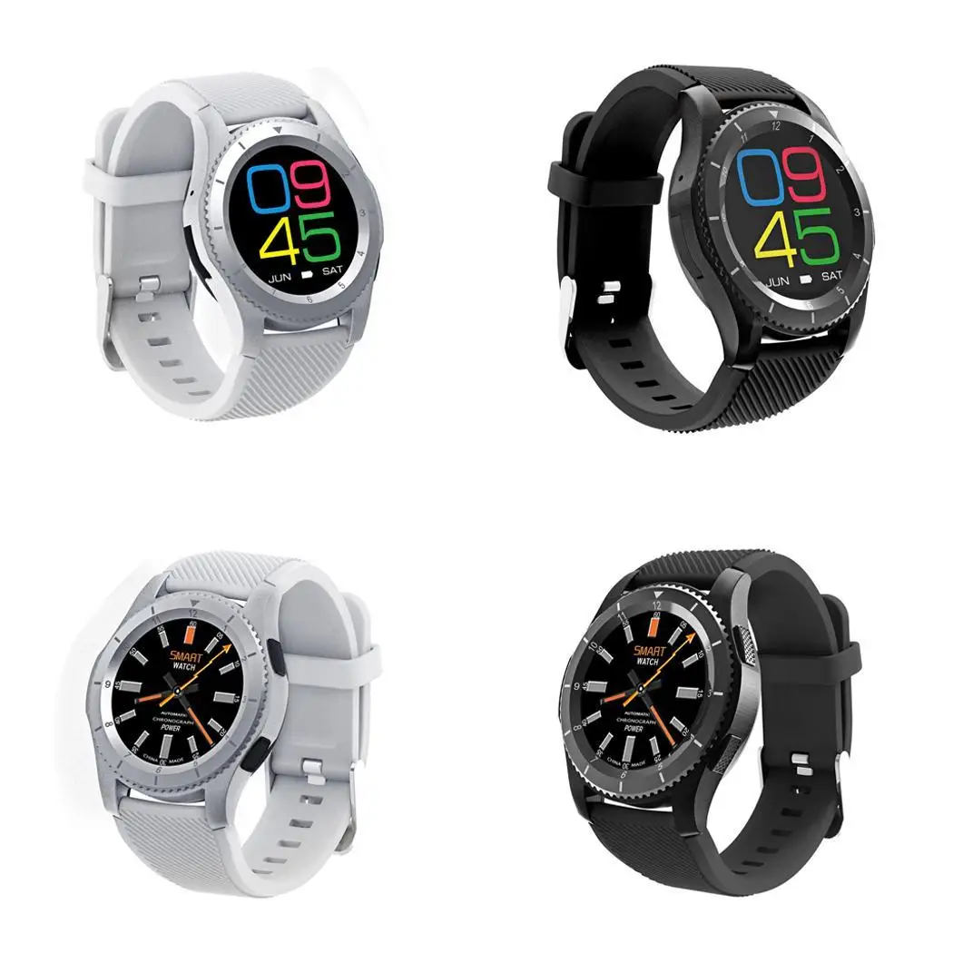 Unisex Touch Screen Heart Rate Blood Pressure 300mAh Yes Round Pin Buckle Quartz Monitor Smart 1.2 inch Watch | Электроника