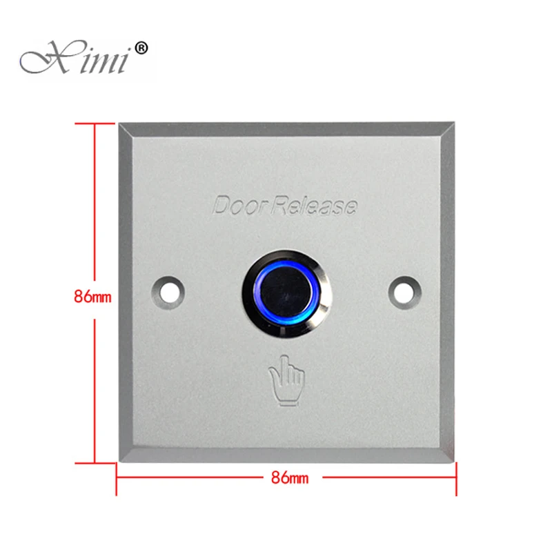 Бесплатная доставка 10 шт. кнопка для выхода из алюминиевого сплава со
