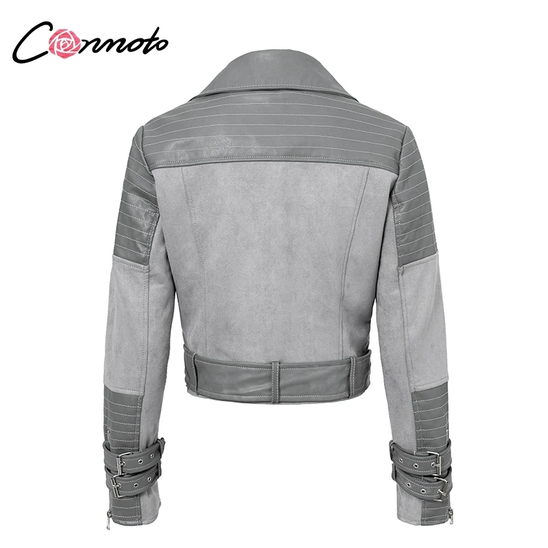 Куртка Conmoto из искусственной и замшевой кожи на молнии женская зимняя куртка с