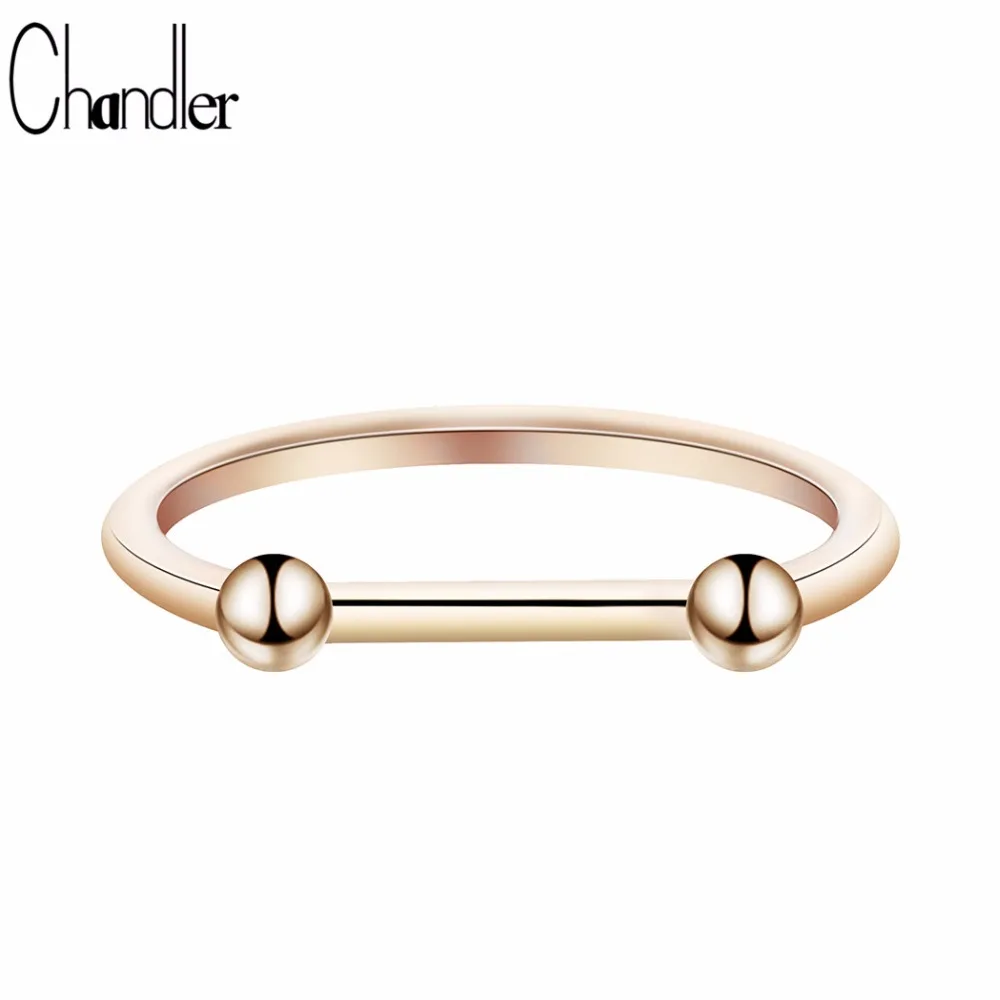 Женские свадебные кольца Chandler Line Segment обручальные из бусин и уникальные